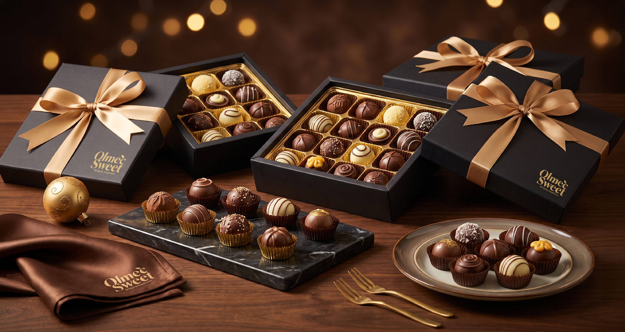 Custom corporate chocolate gifting and branded chocolate packaging in Dubai